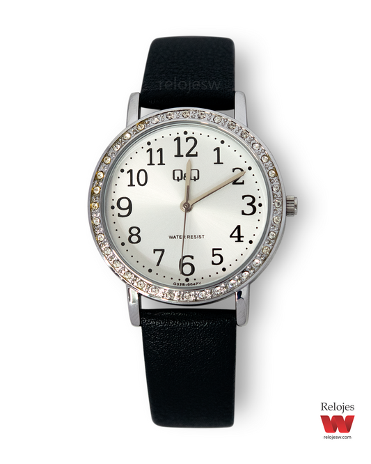 Reloj Q&Q Mujer Negro Plateado Q32B004Y