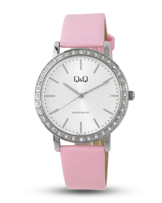 Reloj Q&Q Mujer Rosado Plateado Q33B003Y