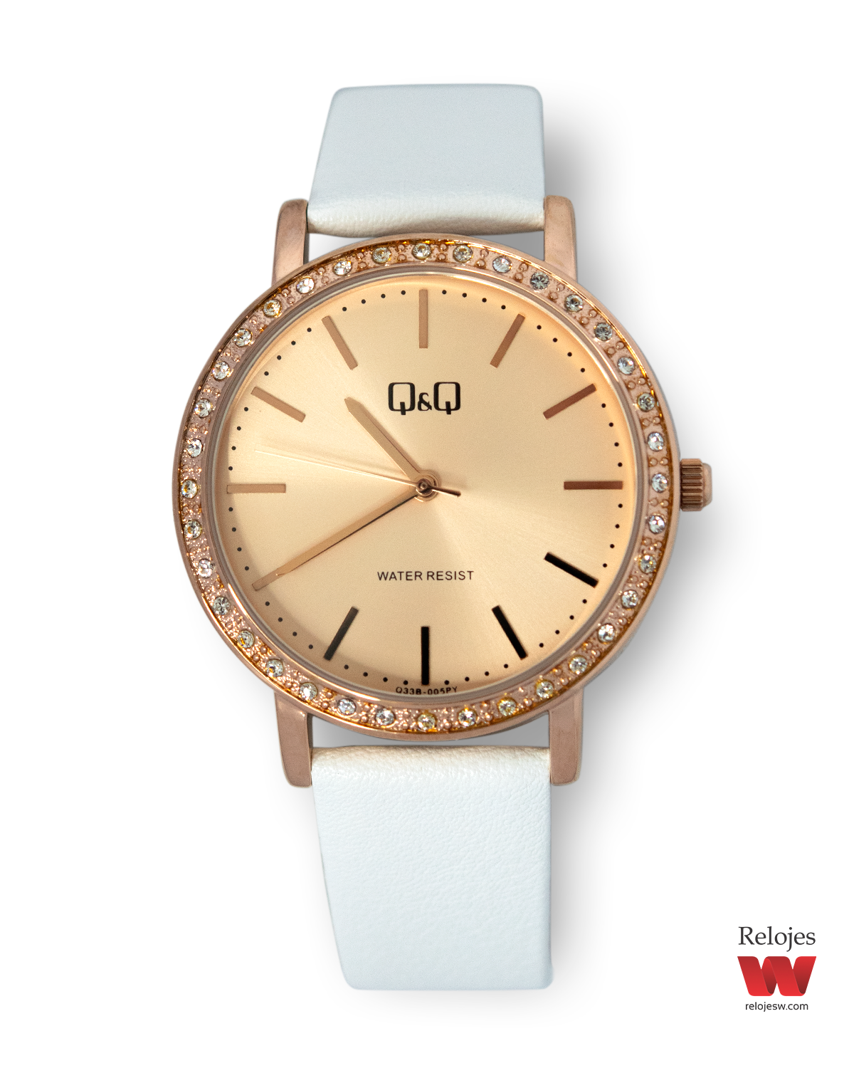 Reloj Q&Q Mujer Blanco Oro Rosa Q33B005Y