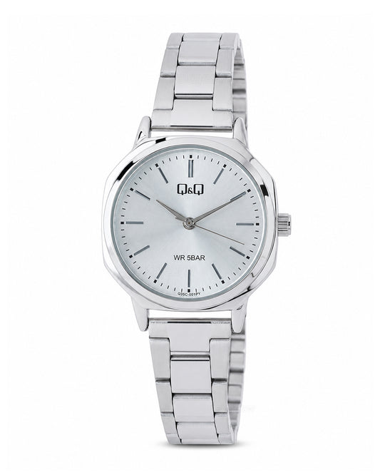 Reloj Q&Q Original Mujer Plateado Q35C001Y