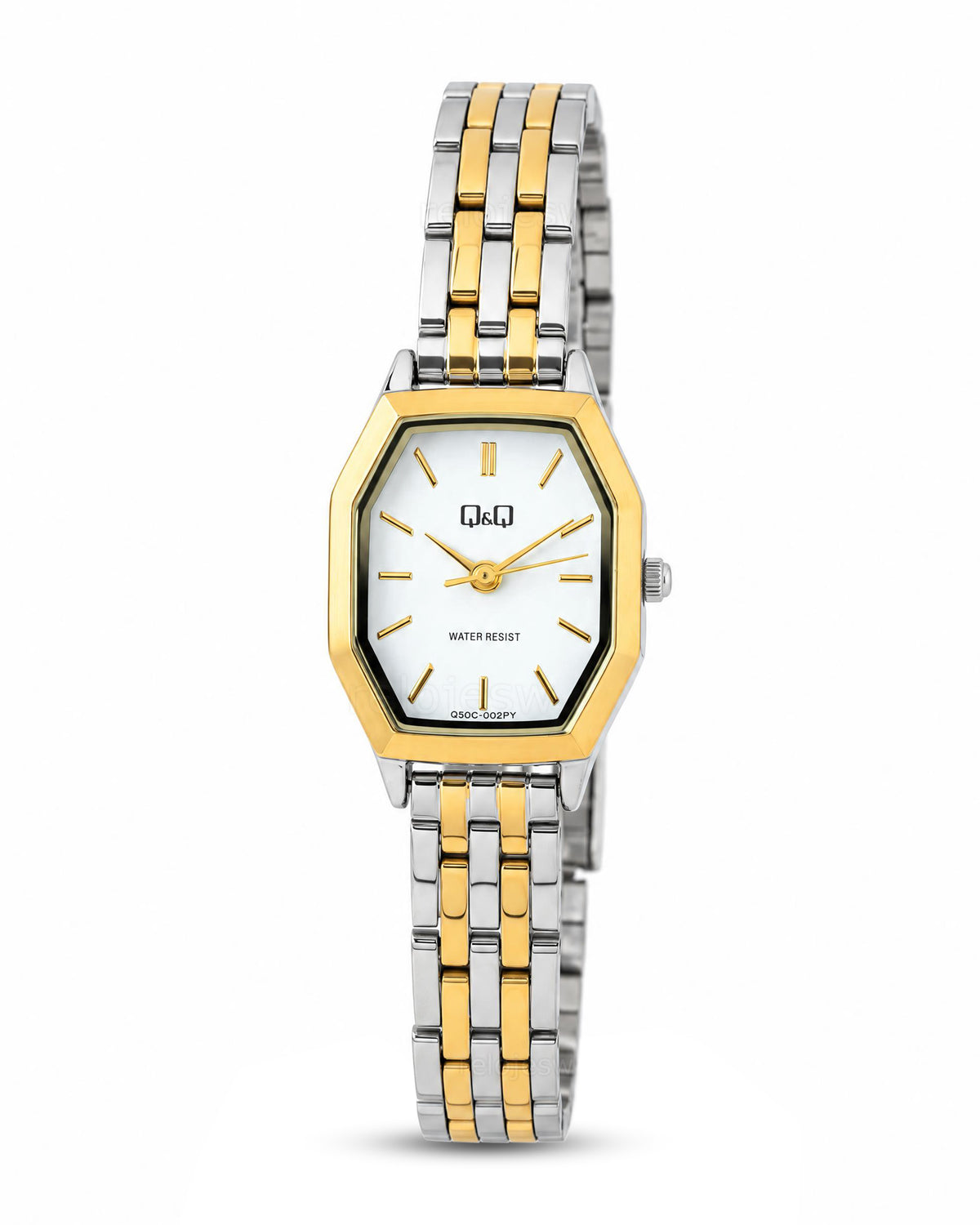 Reloj Q&Q Mujer Original Plateado y Dorado Q50C002Y