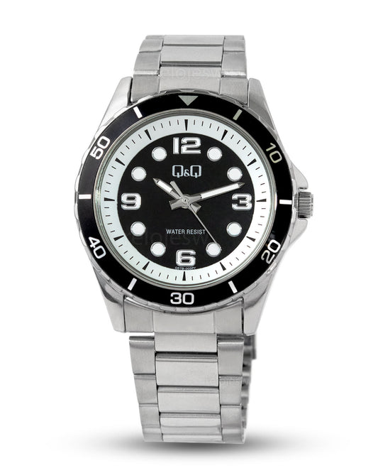 Reloj Q&Q Hombre Plateado Negro Q57B003Y