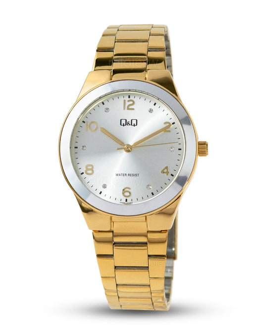 Reloj Q&Q Mujer Dorado Plateado Q78B003Y