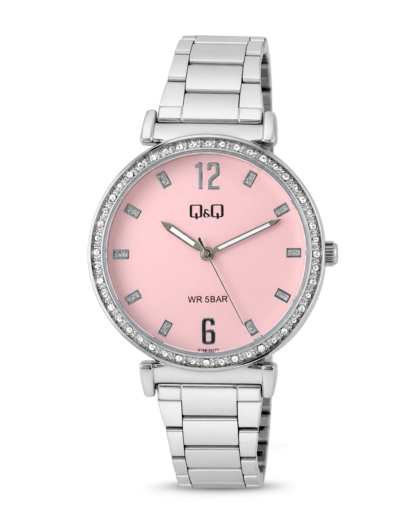 Reloj Q&Q Mujer Original Plateado Q79B501Y