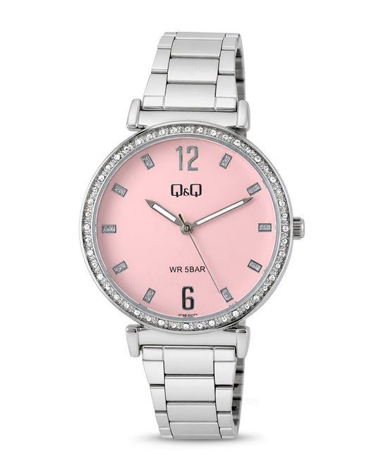 Reloj Q&Q Mujer Original Plateado Q79B501Y