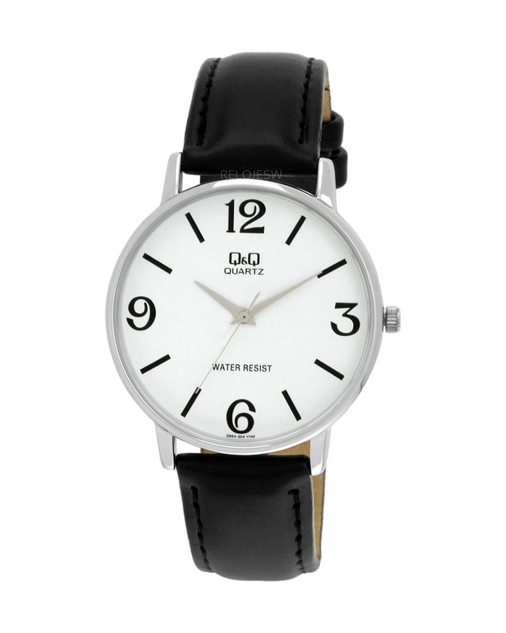 Reloj Q&Q Hombre Negro Plateado Q854J304Y