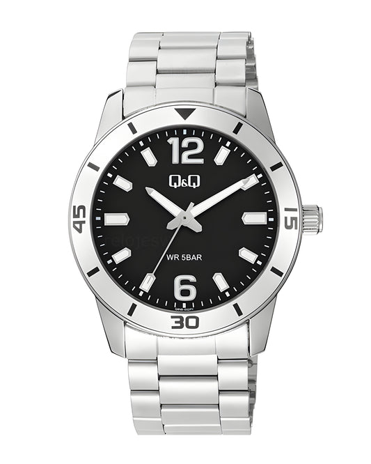 Reloj Q&Q Hombre Plateado Q85B002Y