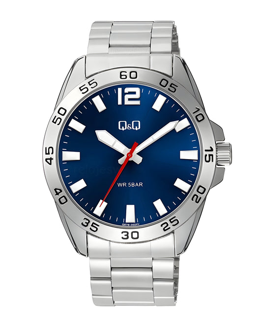 Reloj Q&Q Hombre Plateado Q87B002Y