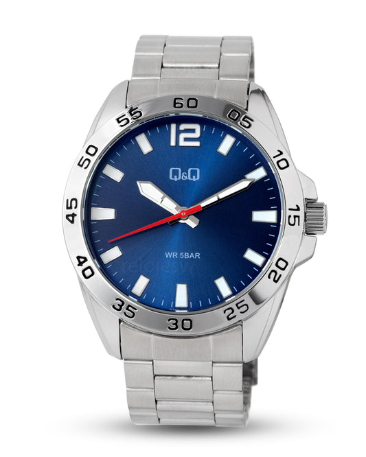 Reloj Q&Q Hombre Plateado Q87B002Y