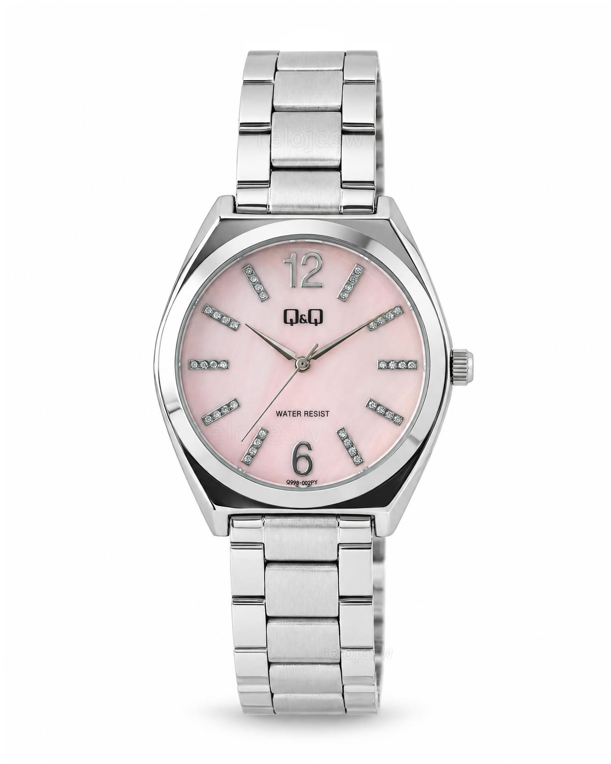 Reloj Q&Q Mujer Original Plateado Q90B002Y