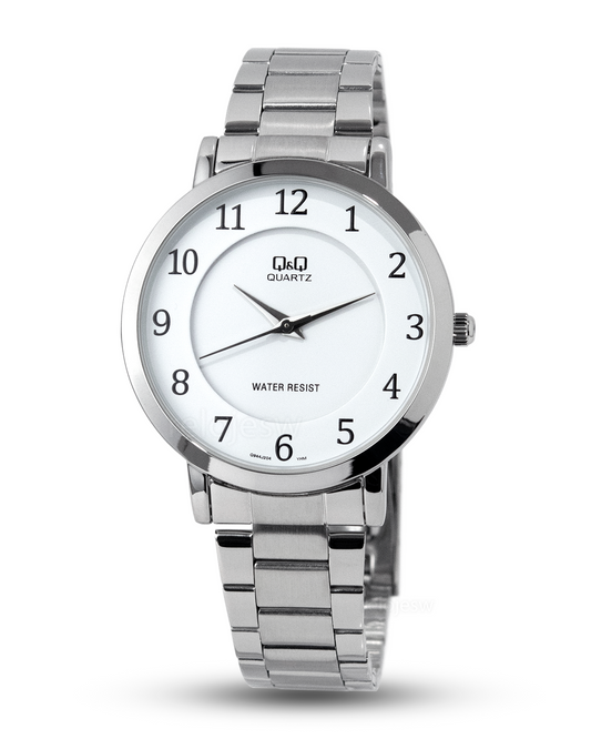 Reloj Q&Q Hombre Plateado Blanco Q944J204Y