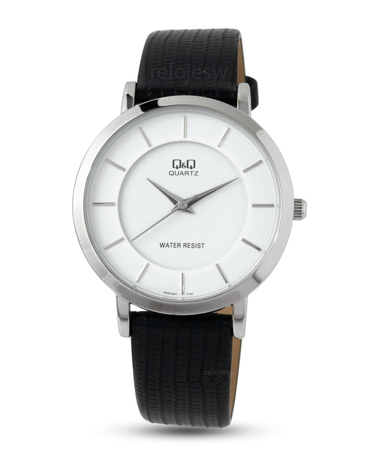Reloj Q&Q Hombre Negro Plateado Q944J301Y