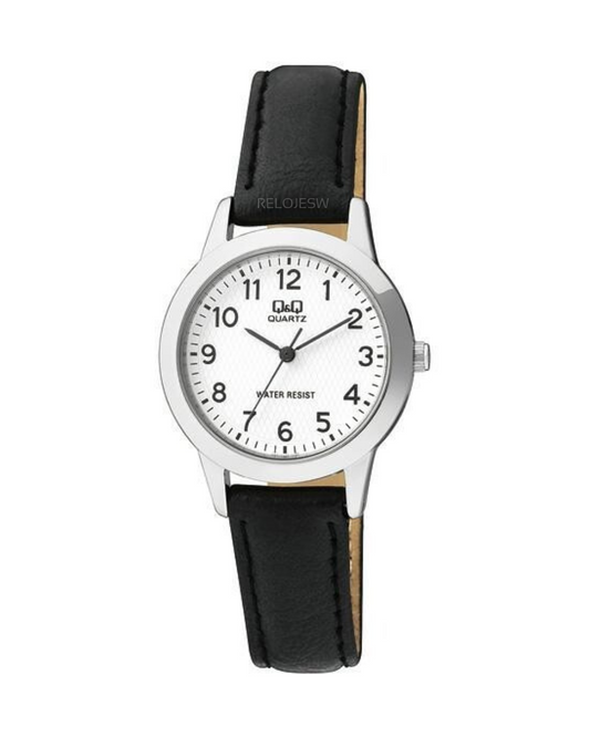 Reloj Q&Q Mujer Negro Plateado Q947J304Y