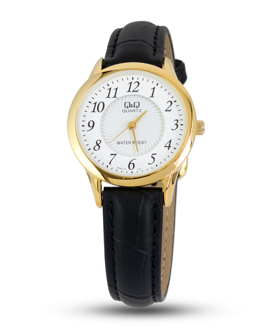 Reloj Q&Q Mujer Negro Dorado Q949J104Y