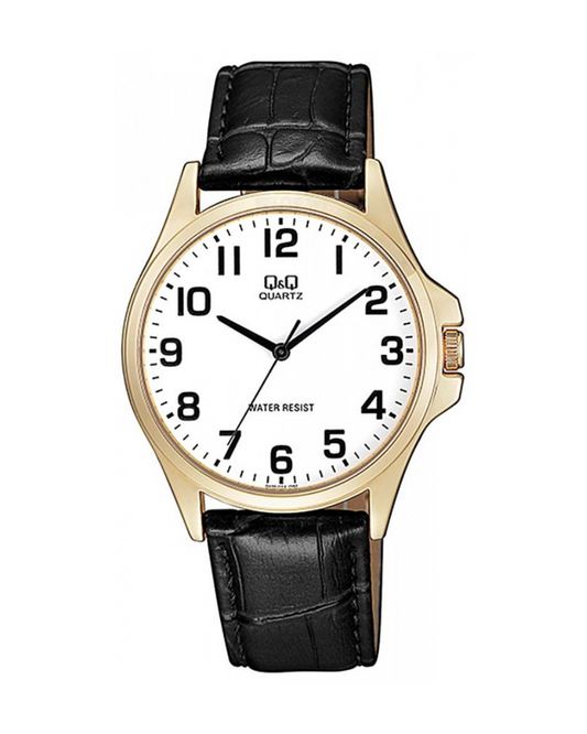 Reloj Q&Q Hombre Negro Dorado QA06J104Y