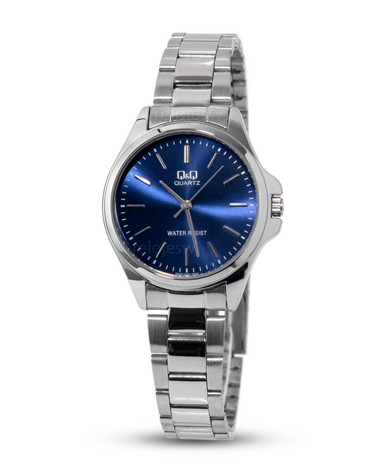 Reloj Q&Q Mujer Plateado Azul QA07J202Y