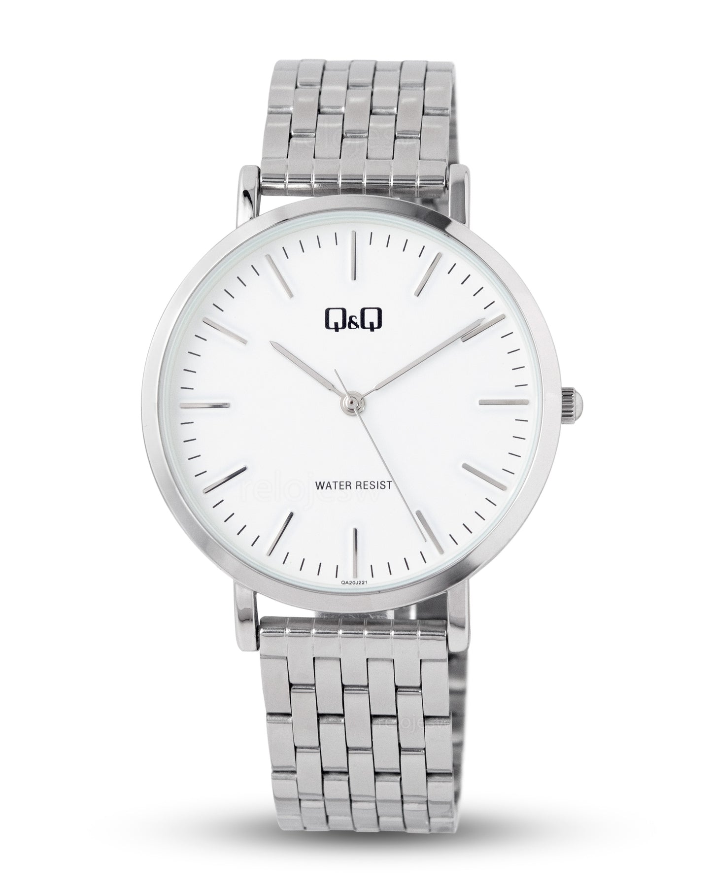 Reloj Q&Q Hombre Plateado QA20J221Y