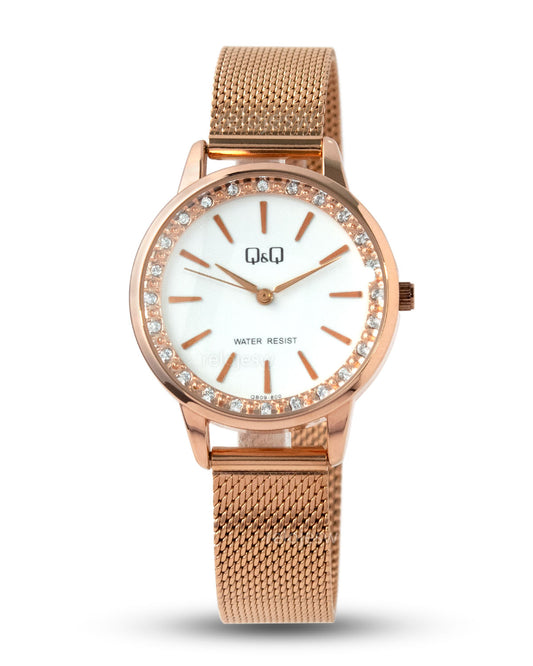 Reloj Q&Q Mujer Oro Rosa QB09J900Y