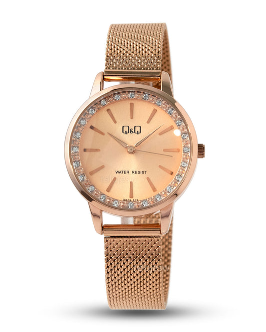 Reloj Q&Q Mujer Oro Rosa QB09J902Y