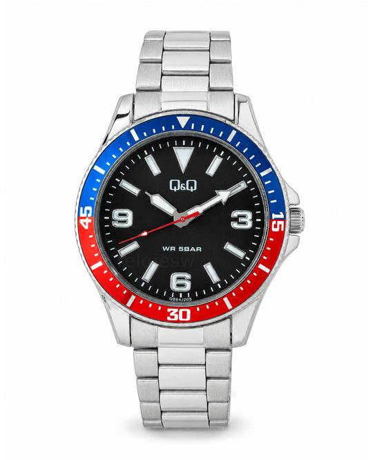 Reloj Q&Q Hombre Original Plateado QB64J205Y