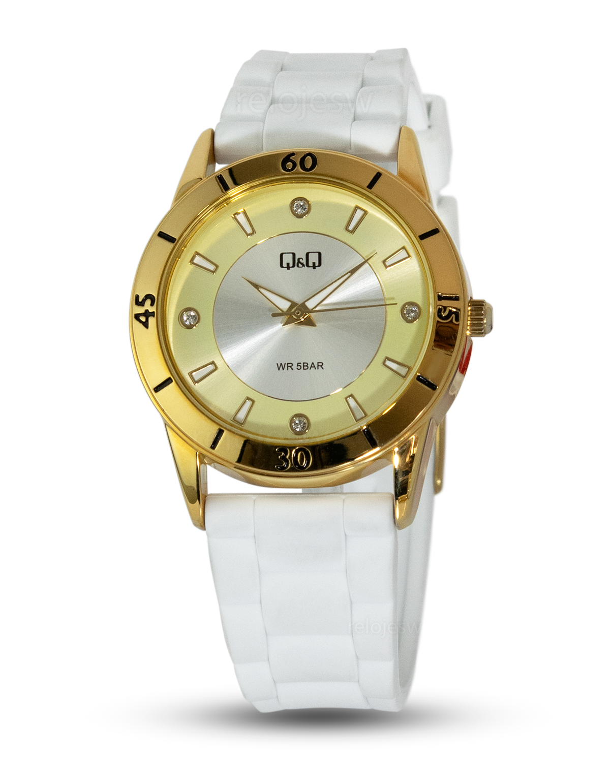 Reloj Q&Q Mujer Blanco Dorado QC17J101Y