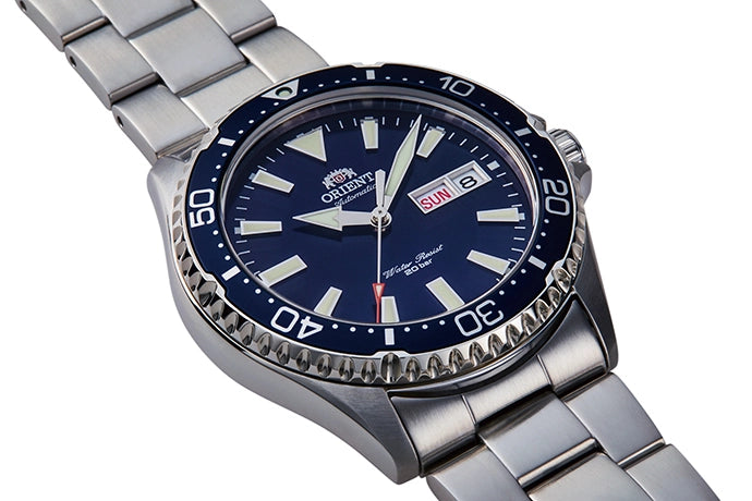 Reloj Orient Hombre Kamasu Original Plateado RA-AA0002L