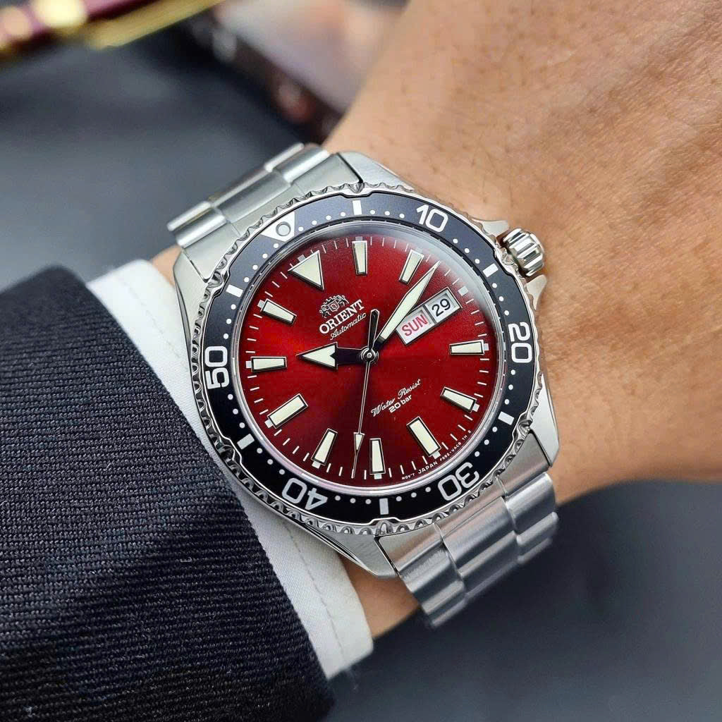 Reloj Orient Hombre Kamasu Original Plateado RA-AA0003R