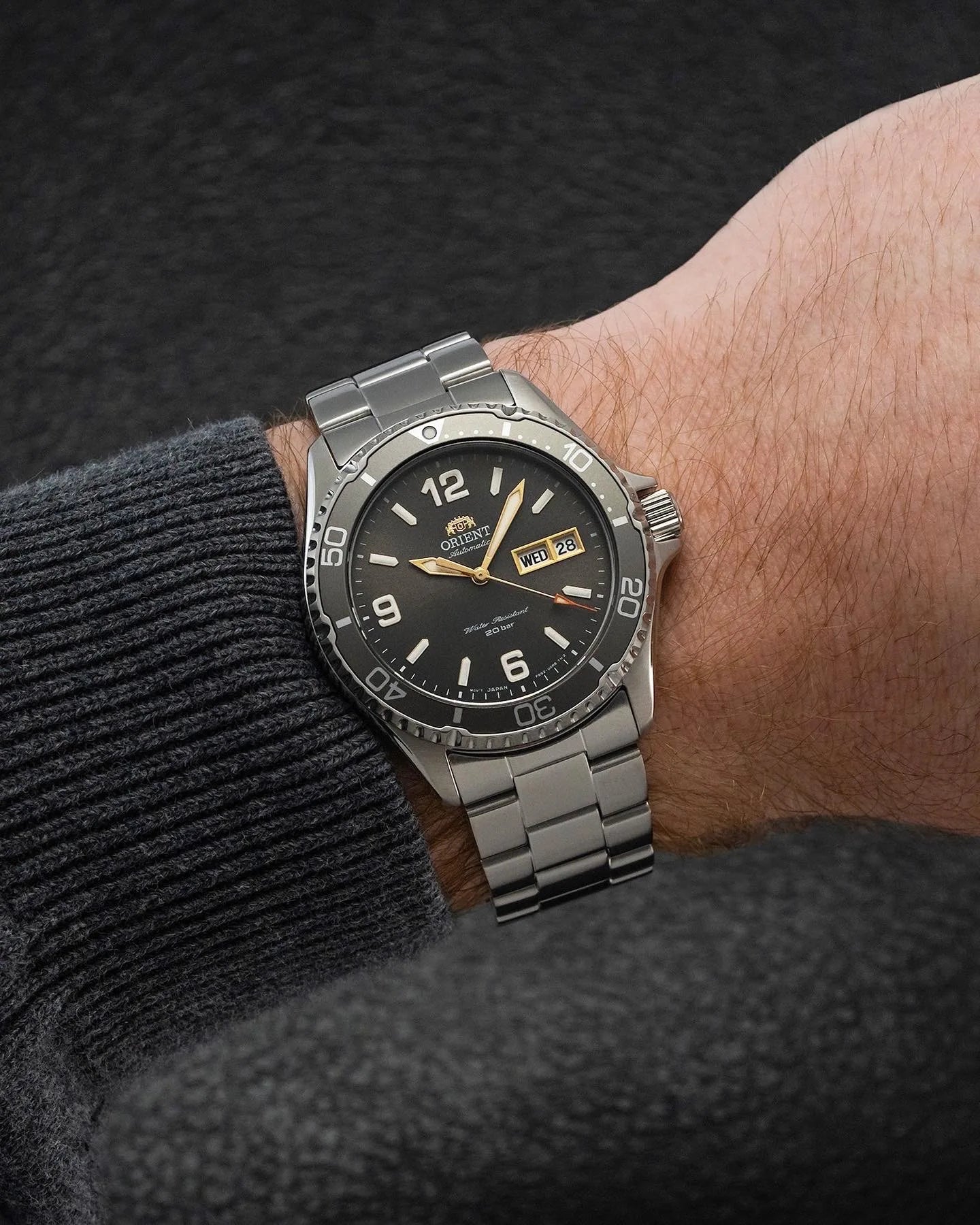 Reloj Orient Mako 3 Hombre Gris RA-AA0819N