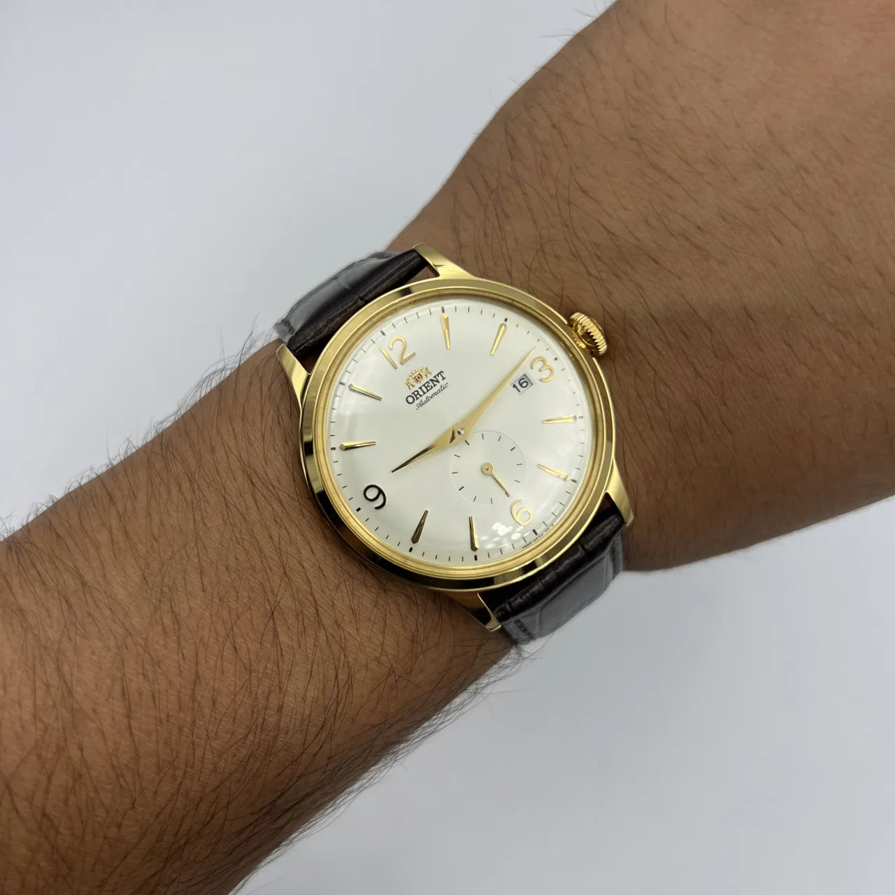 Reloj Orient Bambino Small Seconds Original Marrón RA-AP0004S