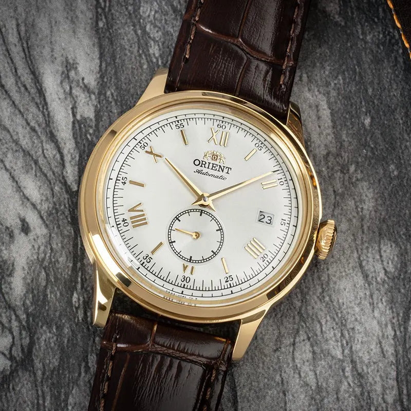 Reloj Orient Hombre Original Marrón Bambino Small Seconds V2 RA-AP0106S