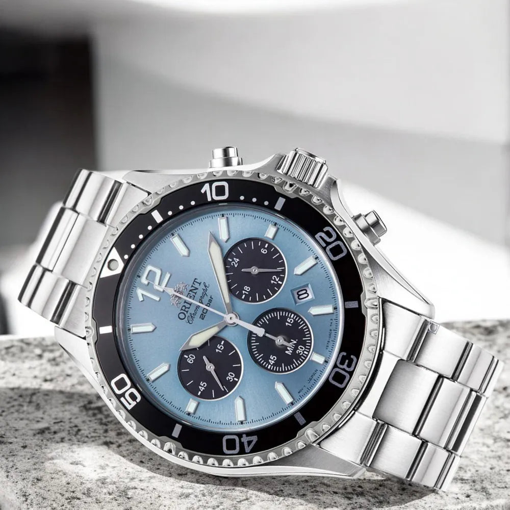 Reloj Orient 20º Aniversario Mako Solar Chronograph RA-TX0206L