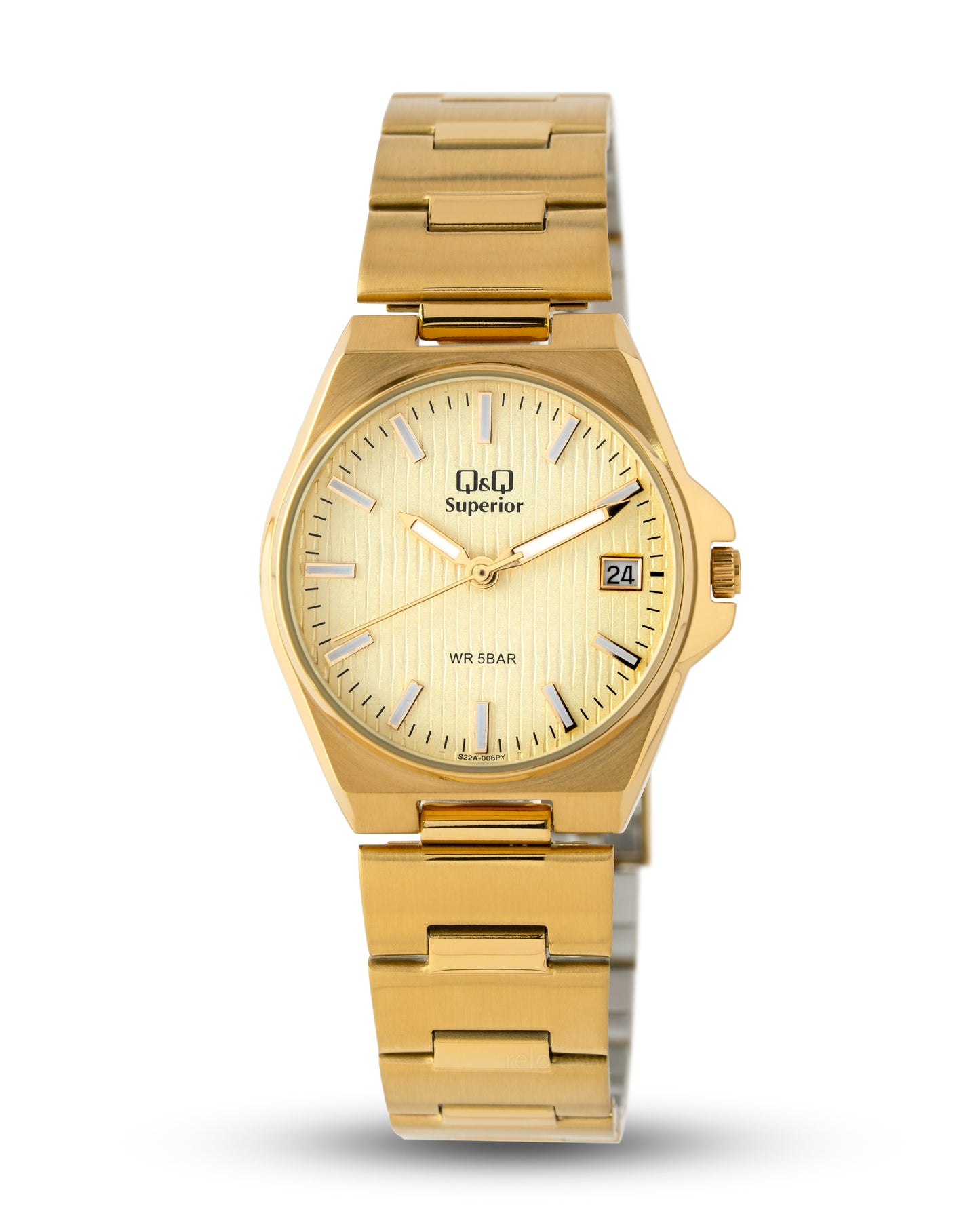 Reloj Q&Q Superior Mujer Original Dorado S22A006Y