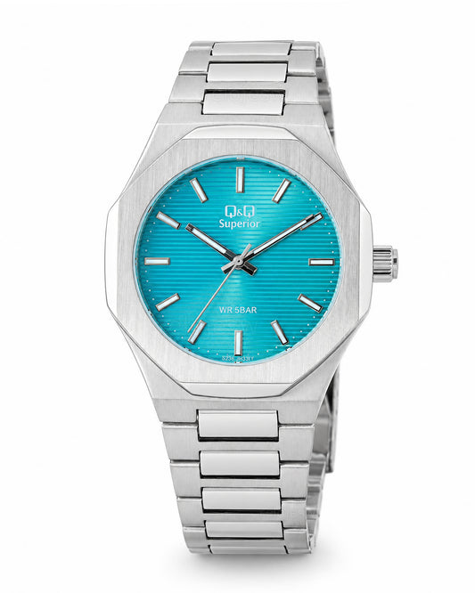 Reloj Q&Q Superior Hombre Original Plateado S33A001Y