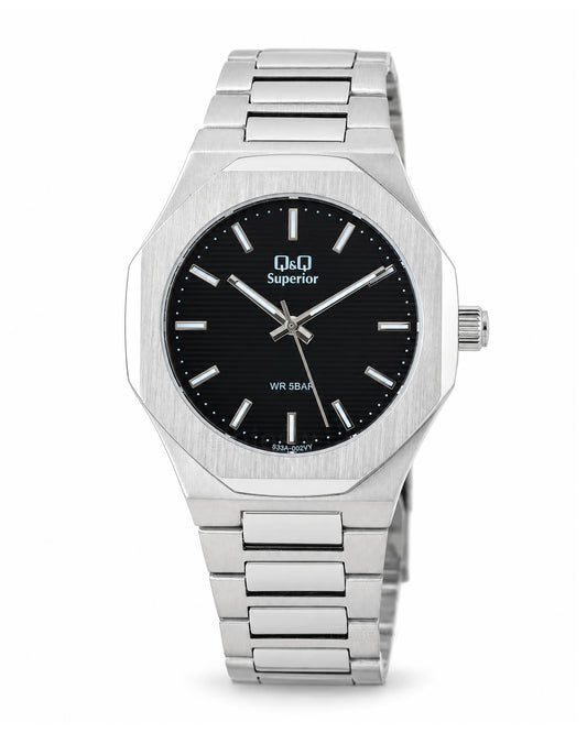 Reloj Q&Q Superior Hombre Original Plateado S33A002Y