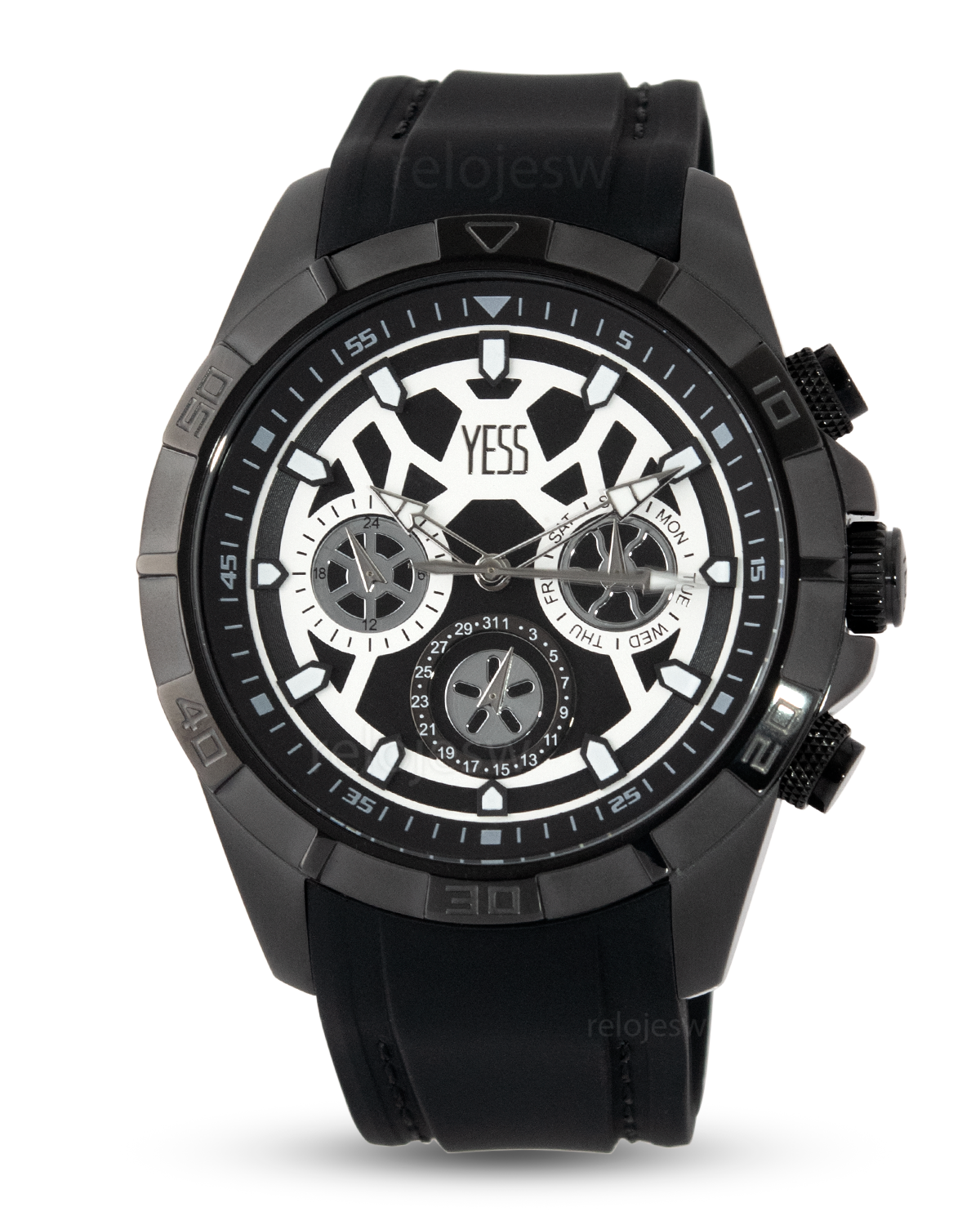 Reloj Yess Hombre Negro SMT-240608-4