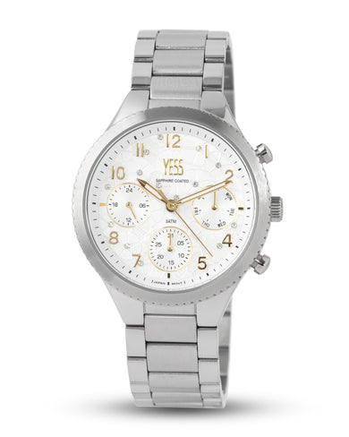 Reloj Yess Mujer Plateado SMT-241006-1