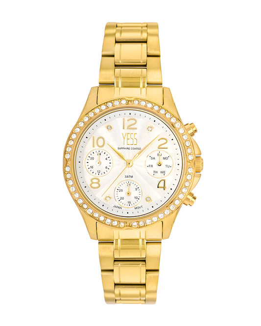 Reloj Yess Mujer Dorado SMT-241008-3