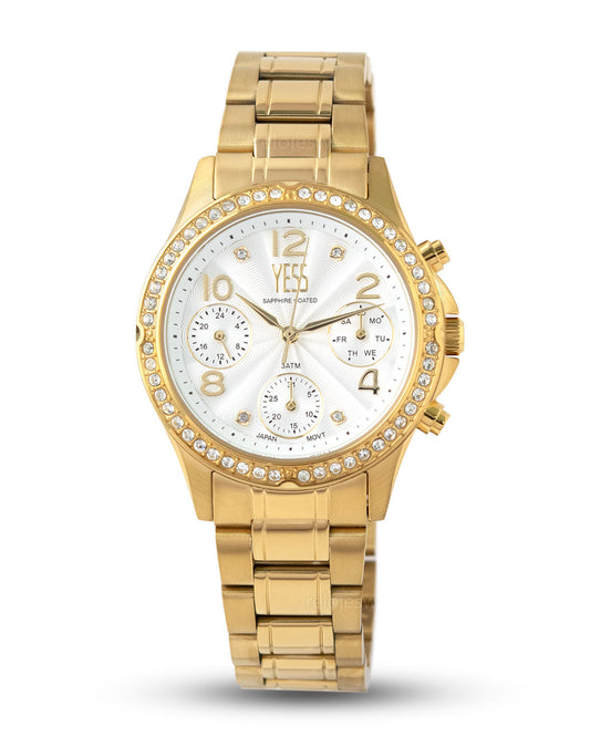 Reloj Yess Mujer Dorado SMT-241008-3