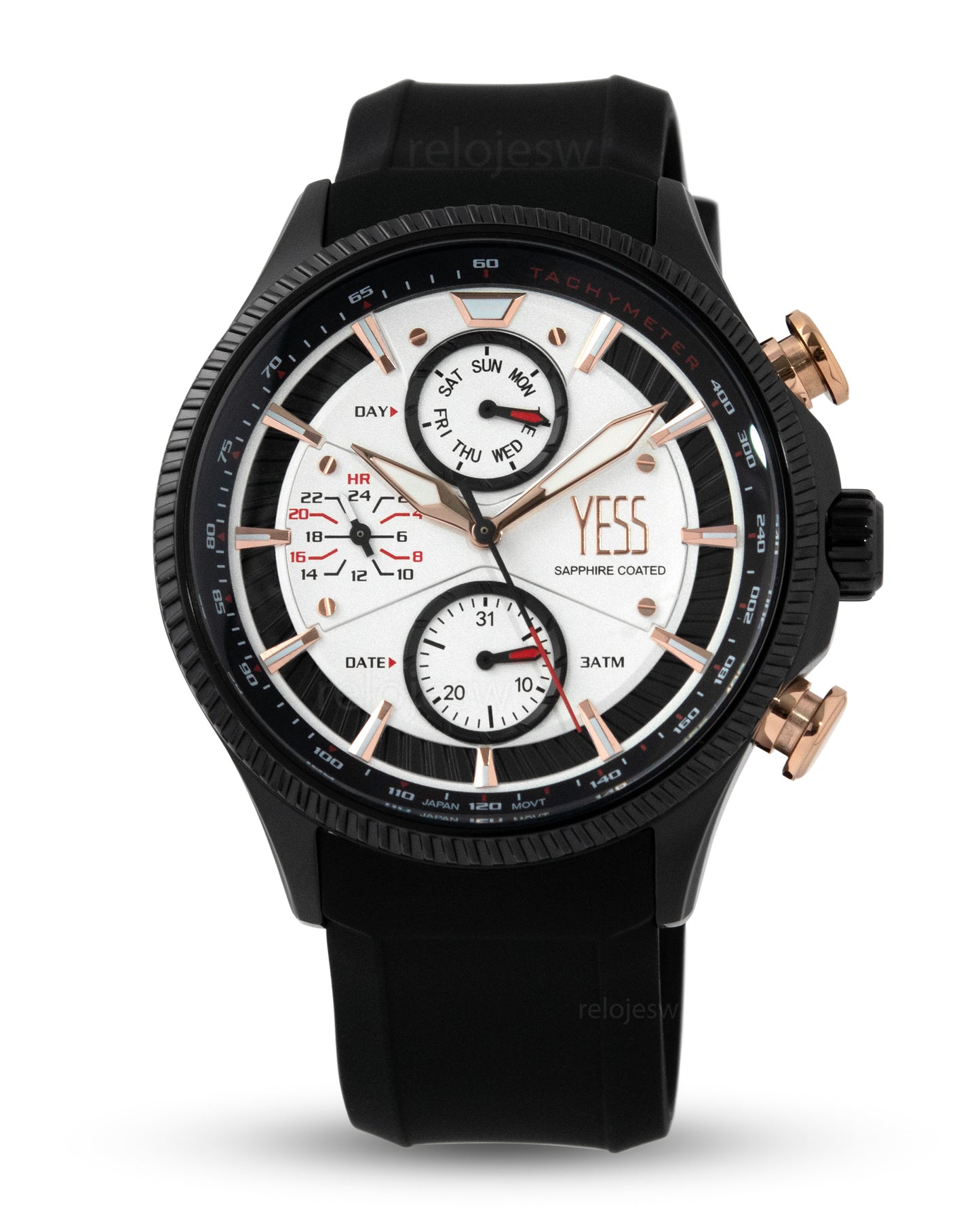 Reloj Yess Hombre Negro SMT-241012-4