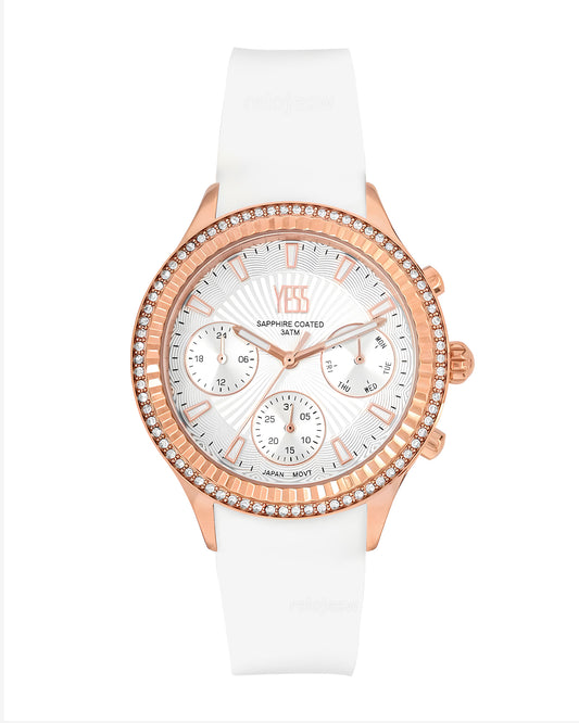 Reloj Yess Mujer Blanco SMT-250506-2