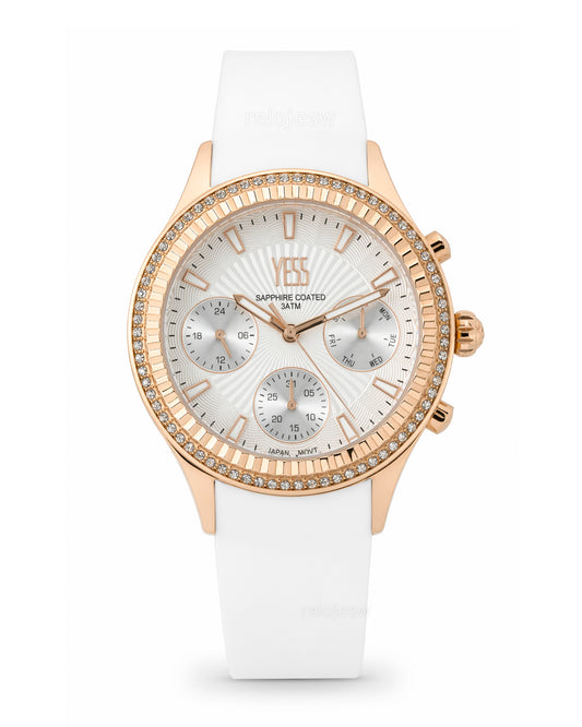 Reloj Yess Mujer Original Blanco SMT-250506-2