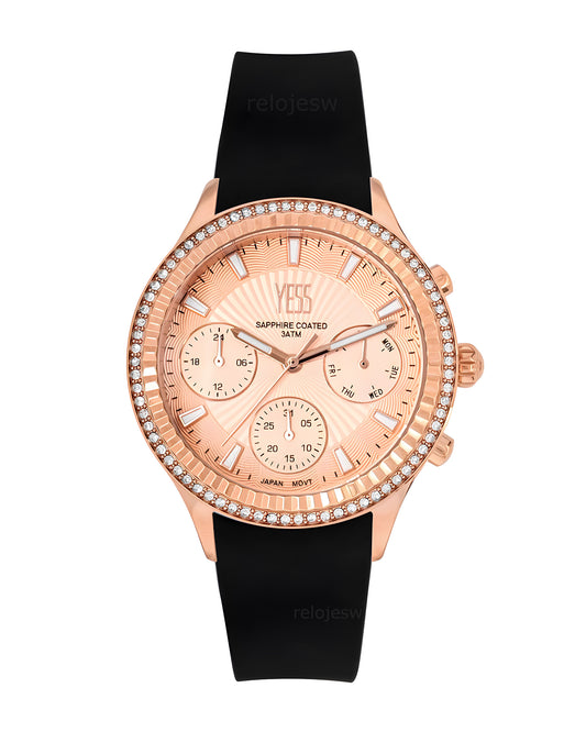 Reloj Yess Mujer Negro SMT-250506-4