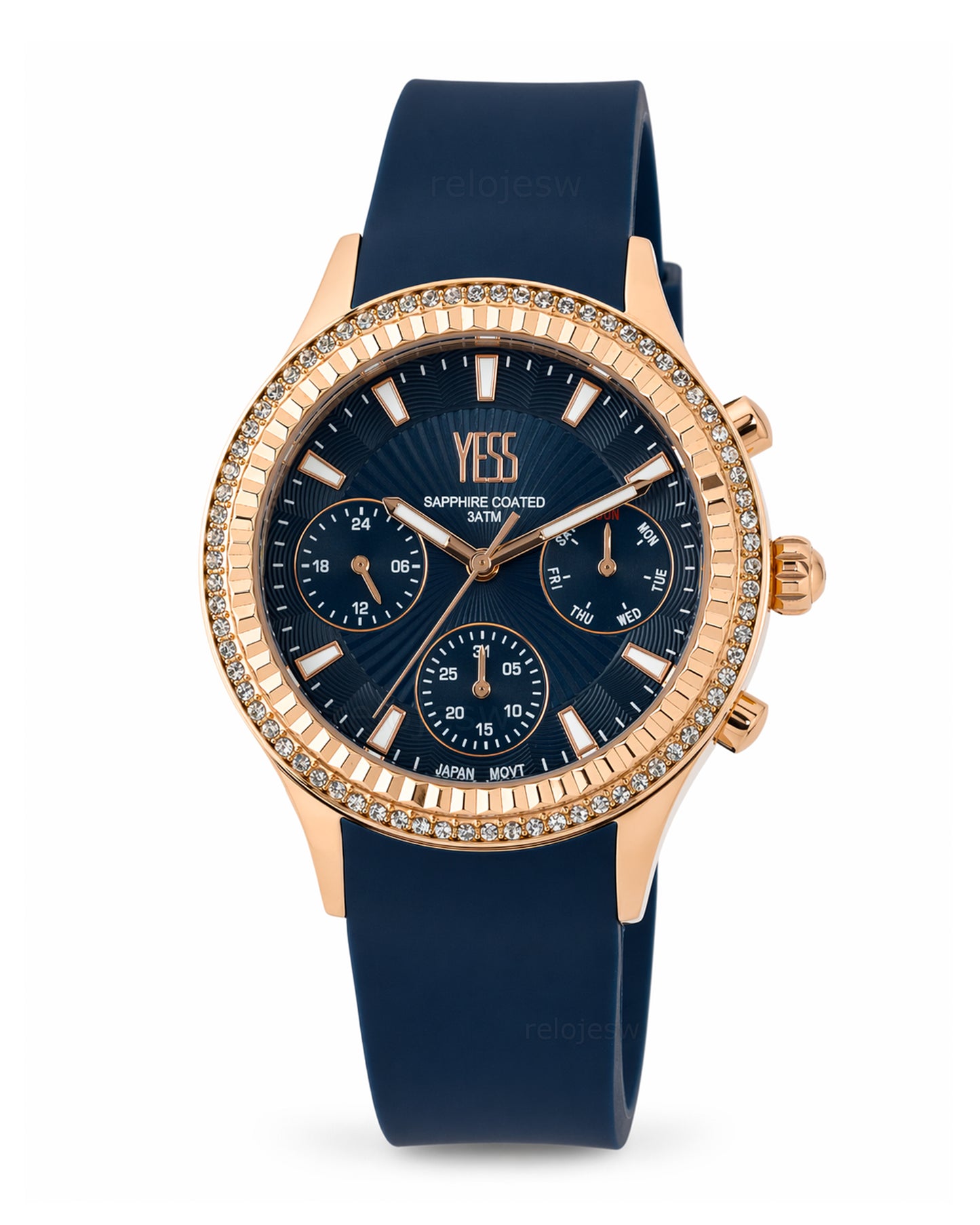 Reloj Yess Mujer Original Azul SMT-250506-5