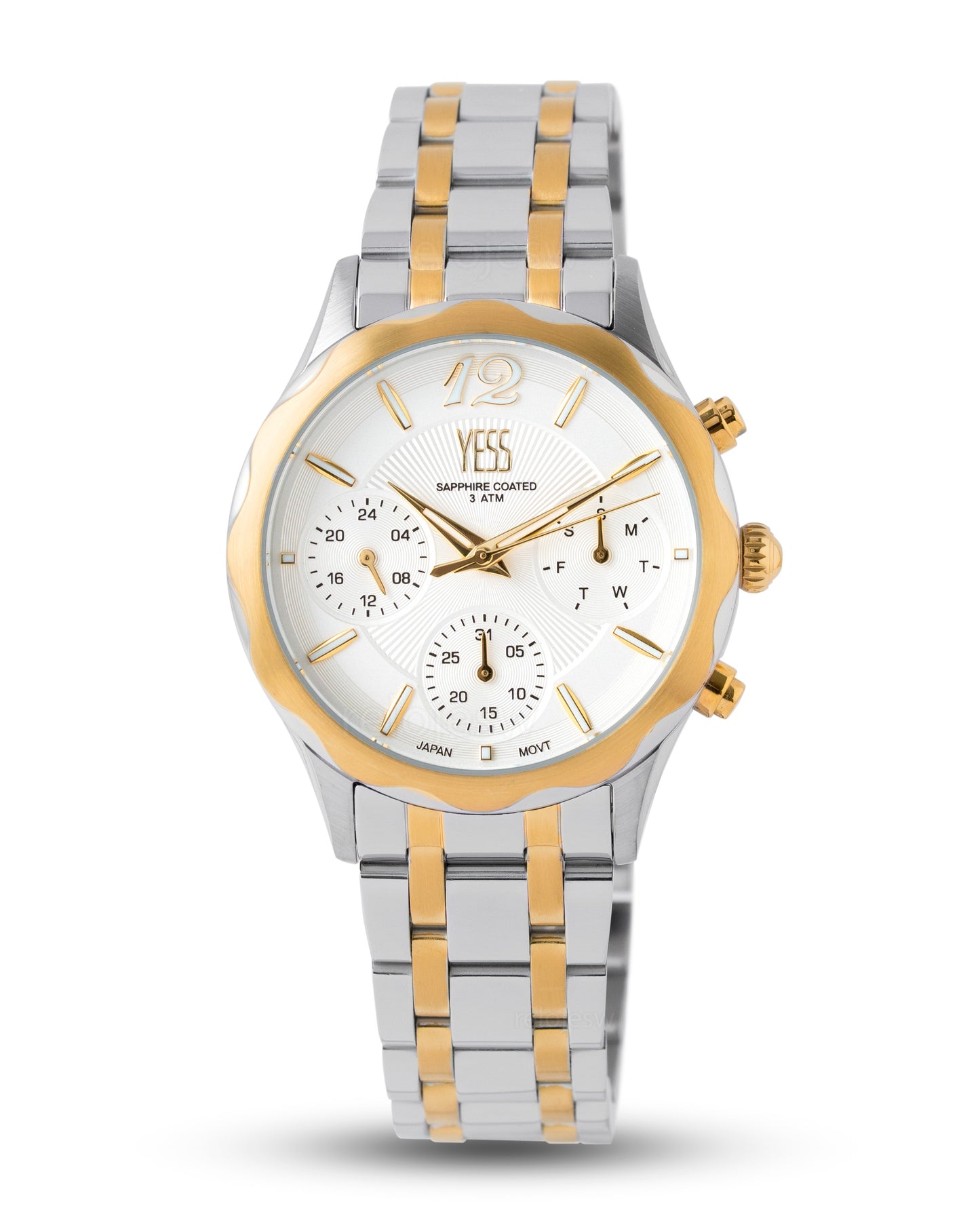 Reloj Yess Mujer Plateado y Dorado SMT-250511-2