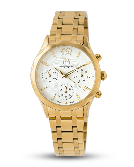 Reloj Yess Mujer Dorado SMT-250511-3