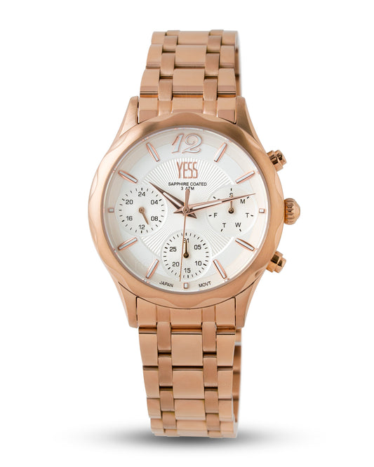 Reloj Yess Mujer Oro Rosa SMT-250511-5