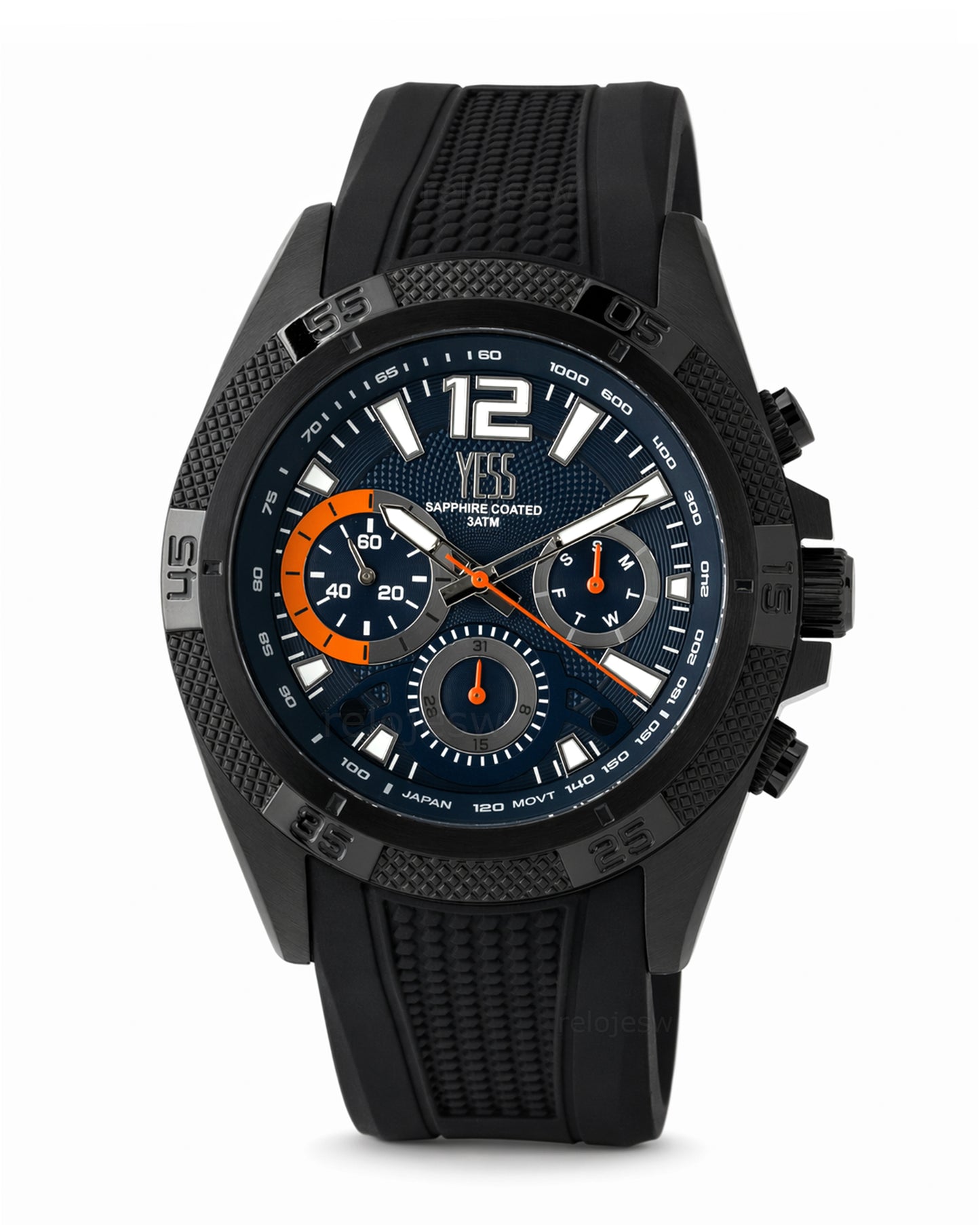 Reloj Yess Hombre Original Negro SMT-250519-5