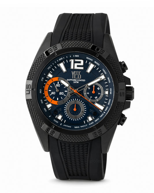Reloj Yess Hombre Original Negro SMT-250519-5