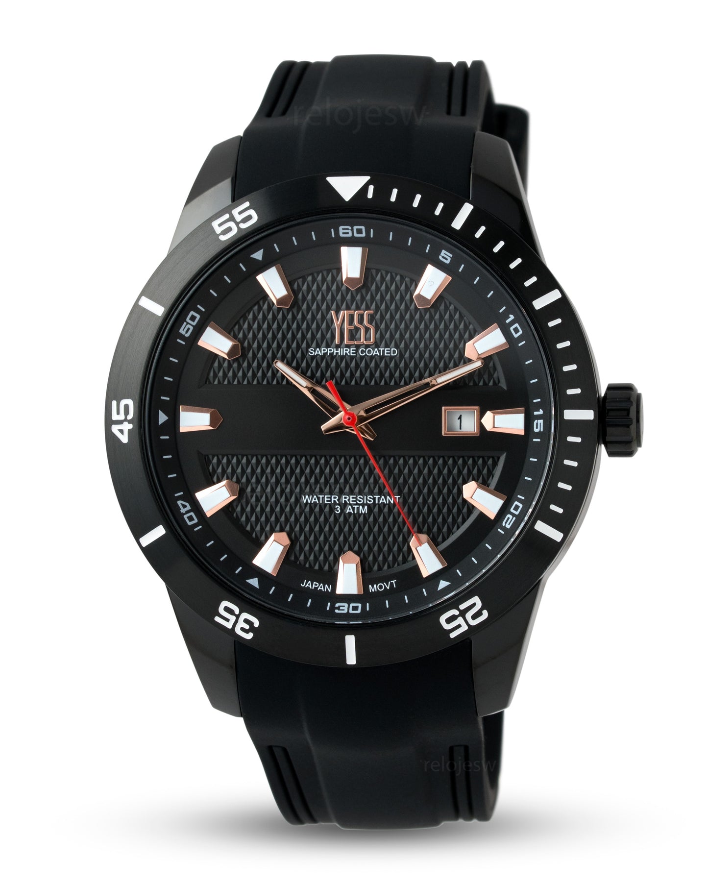 Reloj Yess Hombre Negro SMT-250521-7