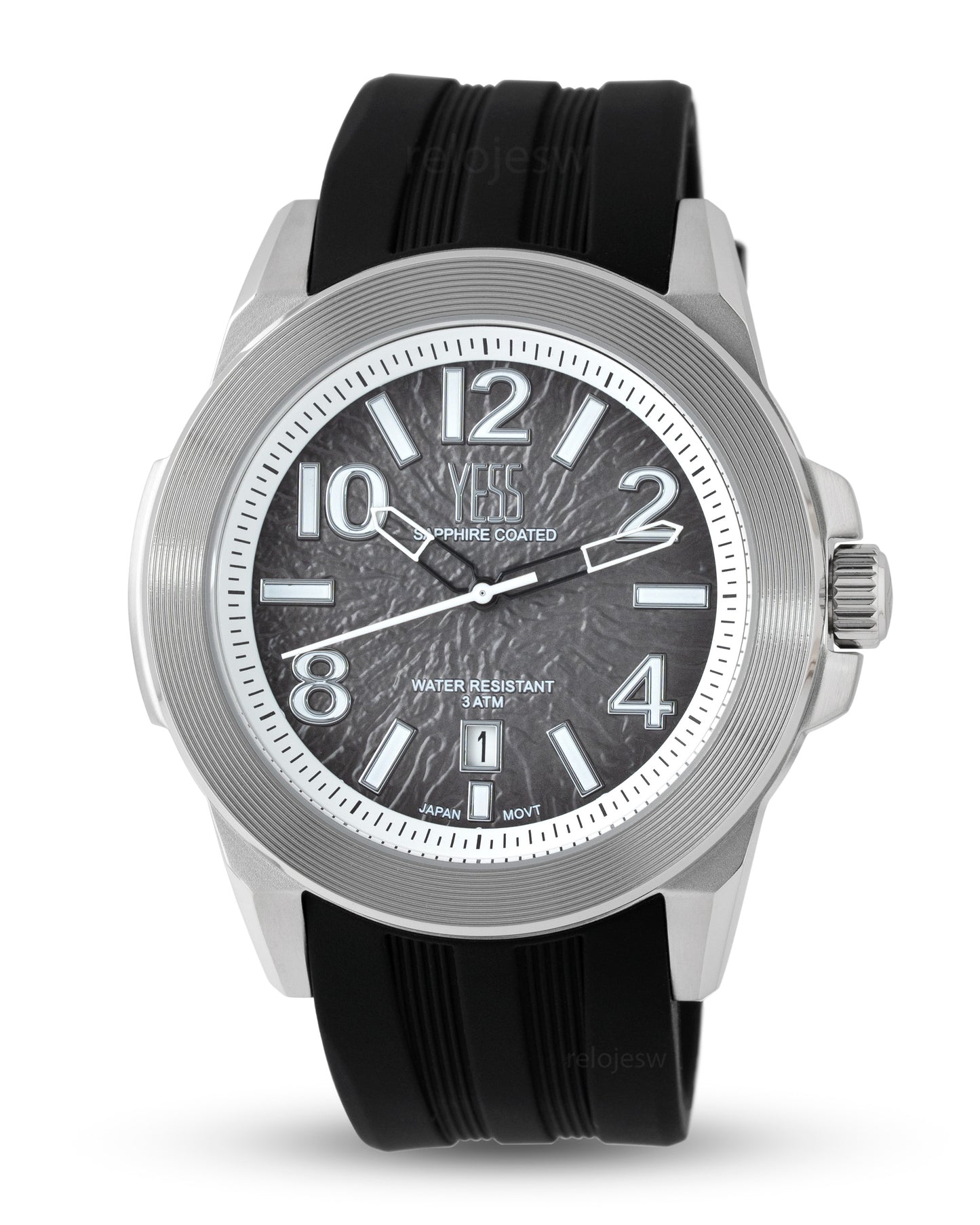 Reloj Yess Hombre Original Negro SMT-250524-1